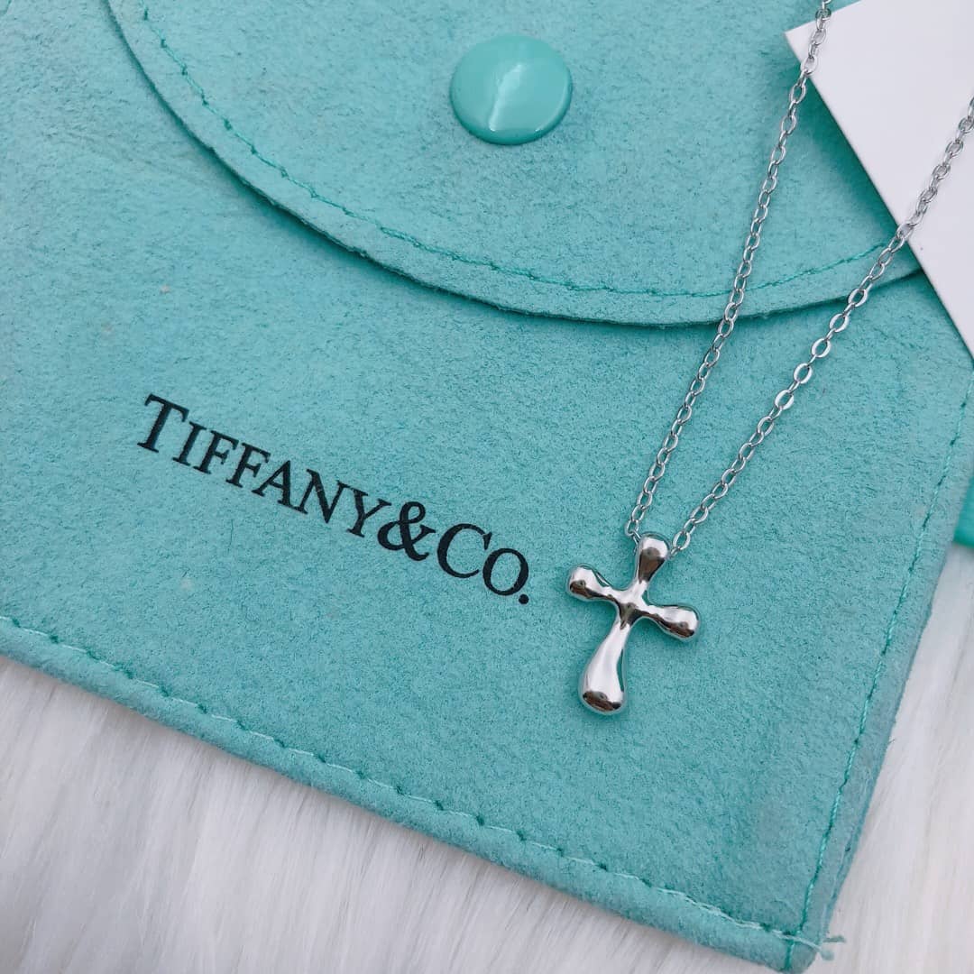 Fake Tiffany Logo Necklace