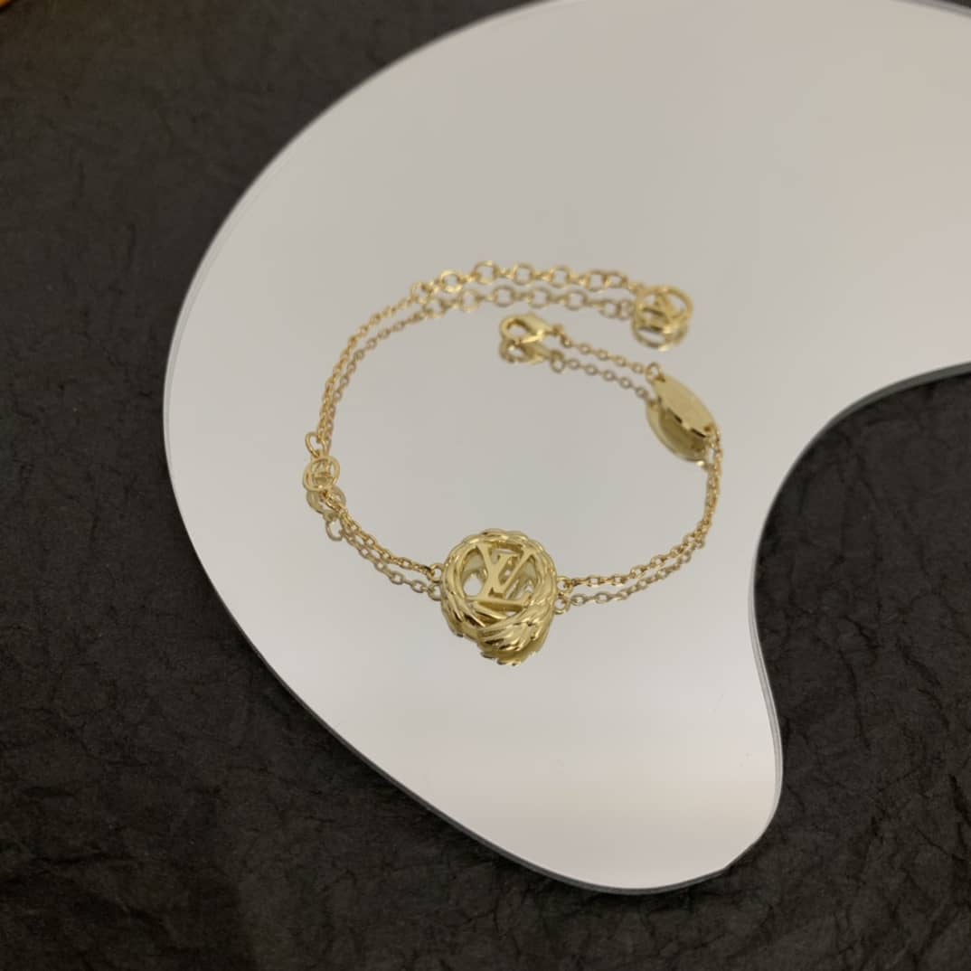 Fake Louis Vuitton Logo Bracelet