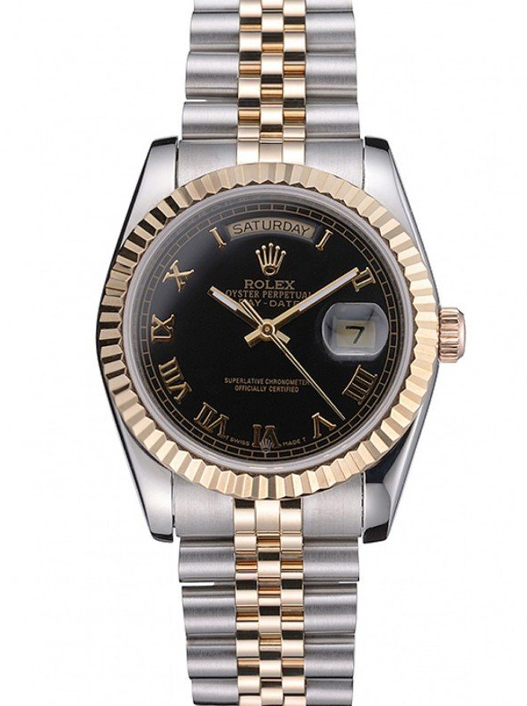 Superclone Rolex Day-Date 36mm Black Dial SRL78