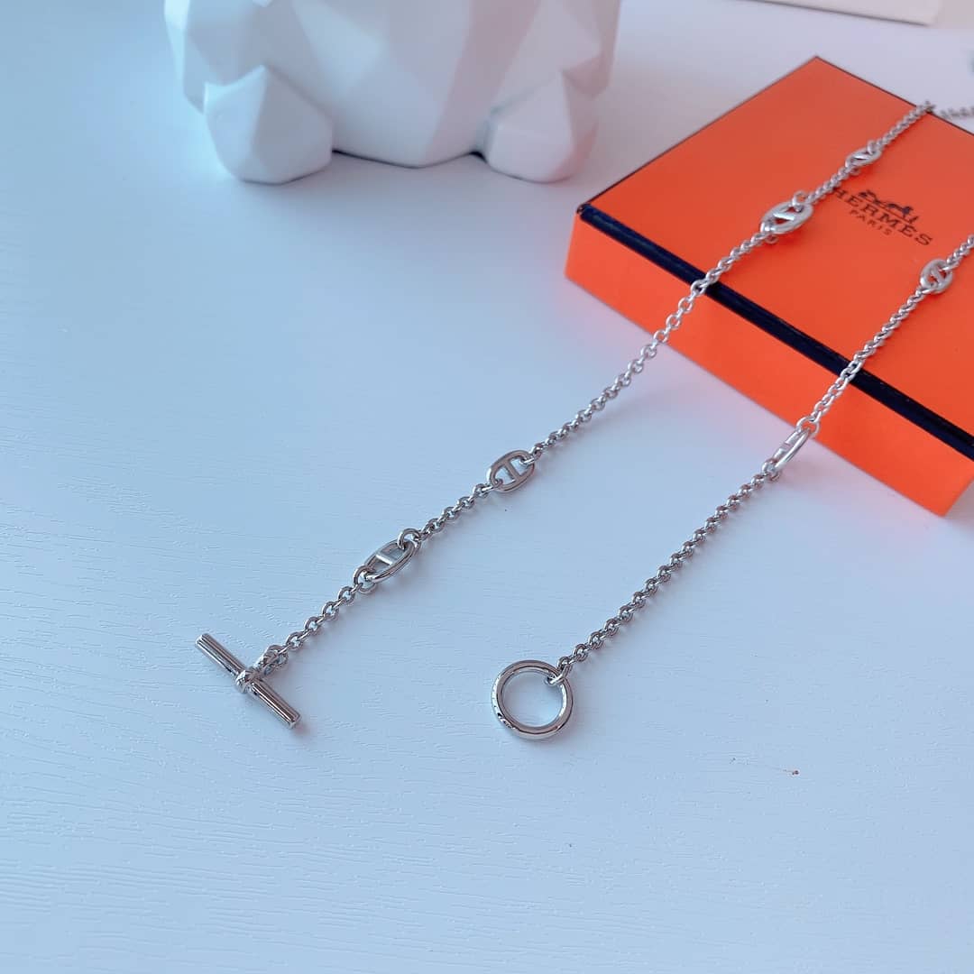 Knockoff Hermes Logo Necklace