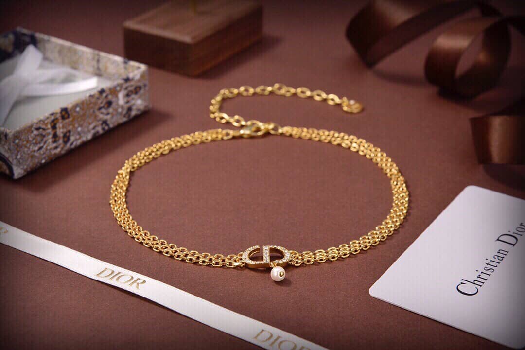 Knockoff Dior Logo Necklace