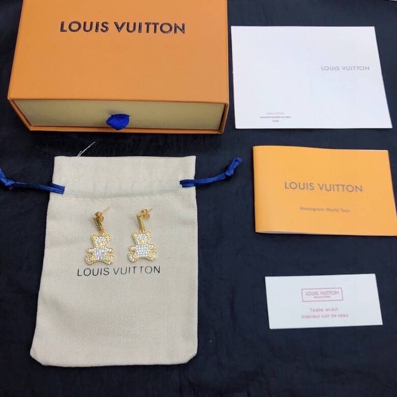 Wholesale Louis Vuitton Logo Earrings
