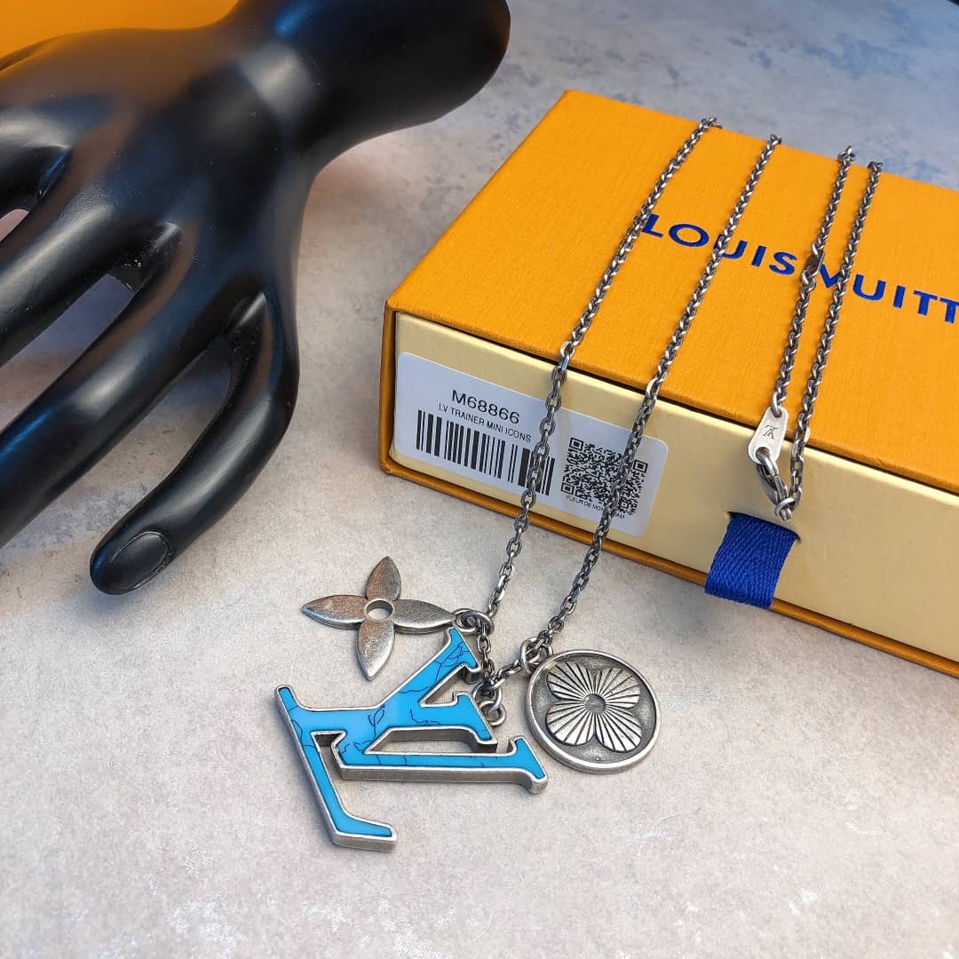 Fake Louis Vuitton Logo Necklace