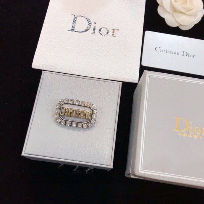 Knockoff Dior Logo Brooch