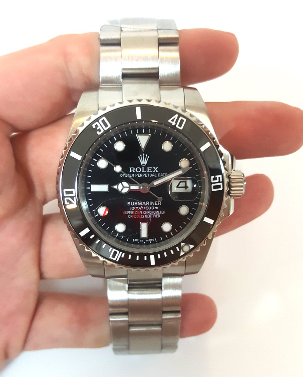 Replica Rolex Submariner Date Stainless Steel 40mm Black Dial 116610LN