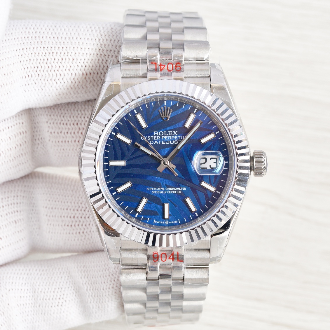 Rolex Datejust 36 White Gold/Steel White/Blue/Green/Black Dial Fluted Bezel Jubilee Bracelet 126234