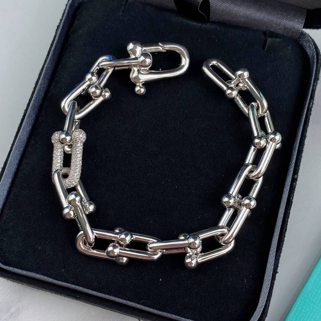Fake Tiffany Logo Bracelet