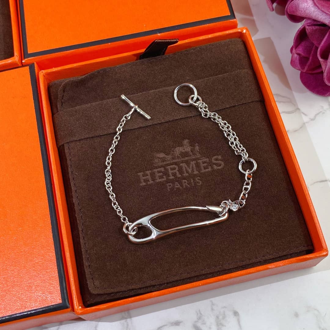 Fake Hermes Logo Bracelet