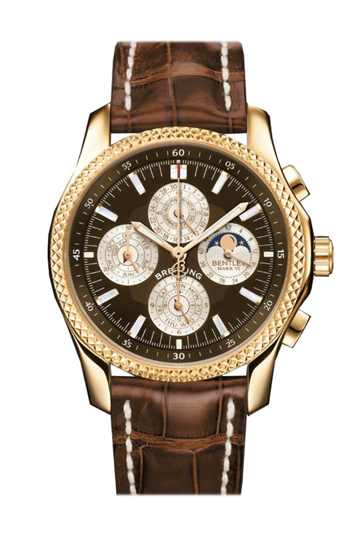 Breitling Bentley RG Perpetual 42mm Chrono Brown Croc H2936312 Q53