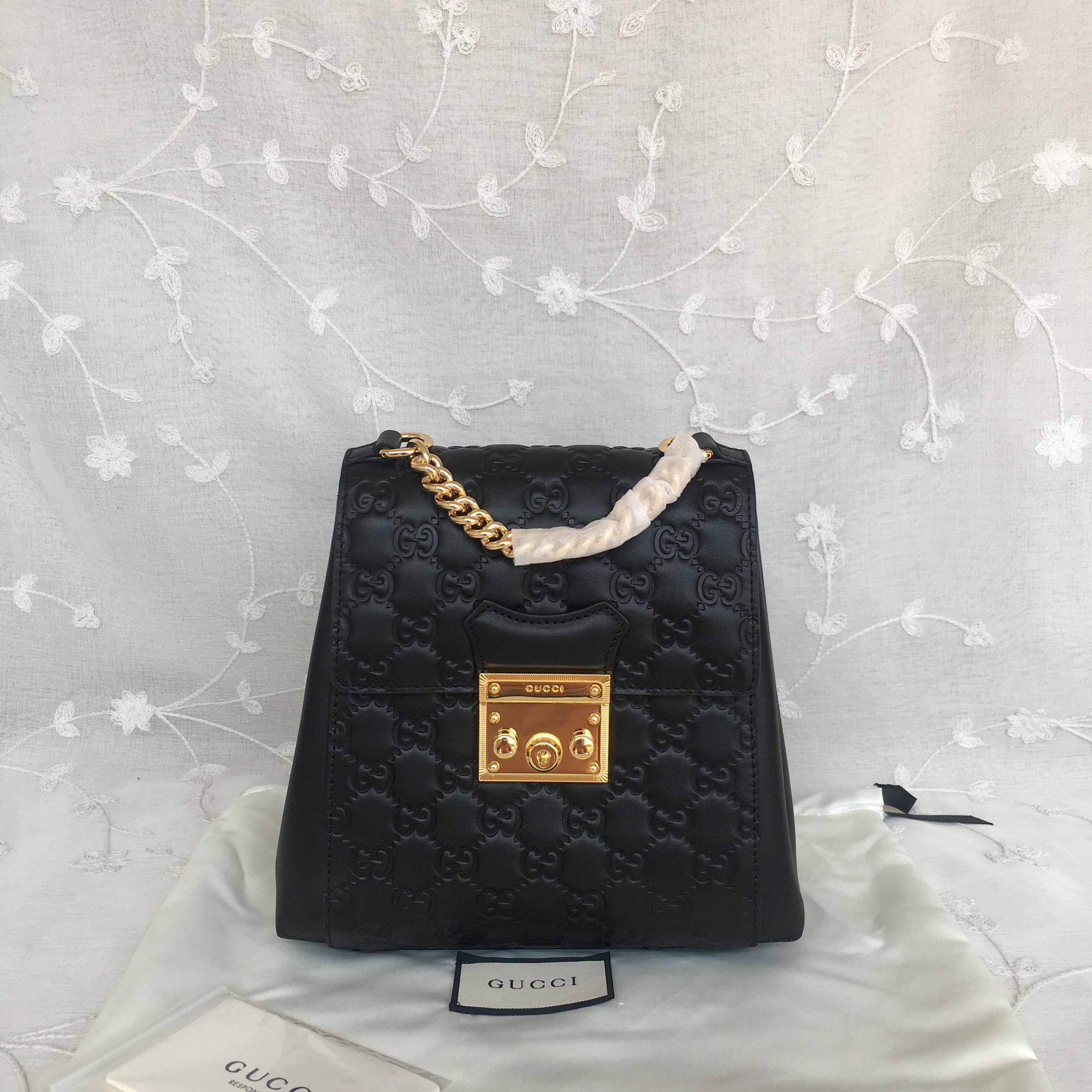 Gucci Black Packback 498194
