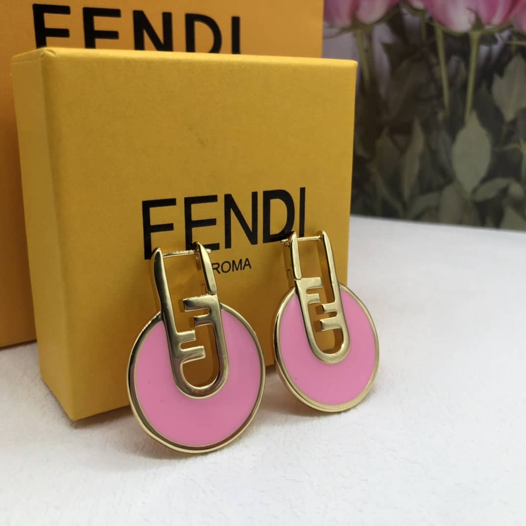 Designer Fendi Classic Earrings