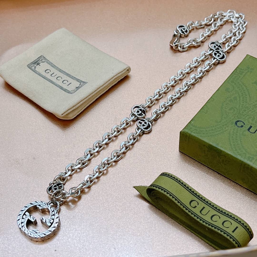 Knockoff Gucci Logo Necklace