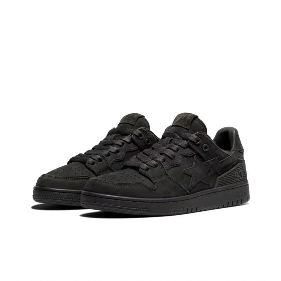 A BATHING APE BAPE SK8 STA TRIPLE BLACK NUBUCK 1H80-191-009