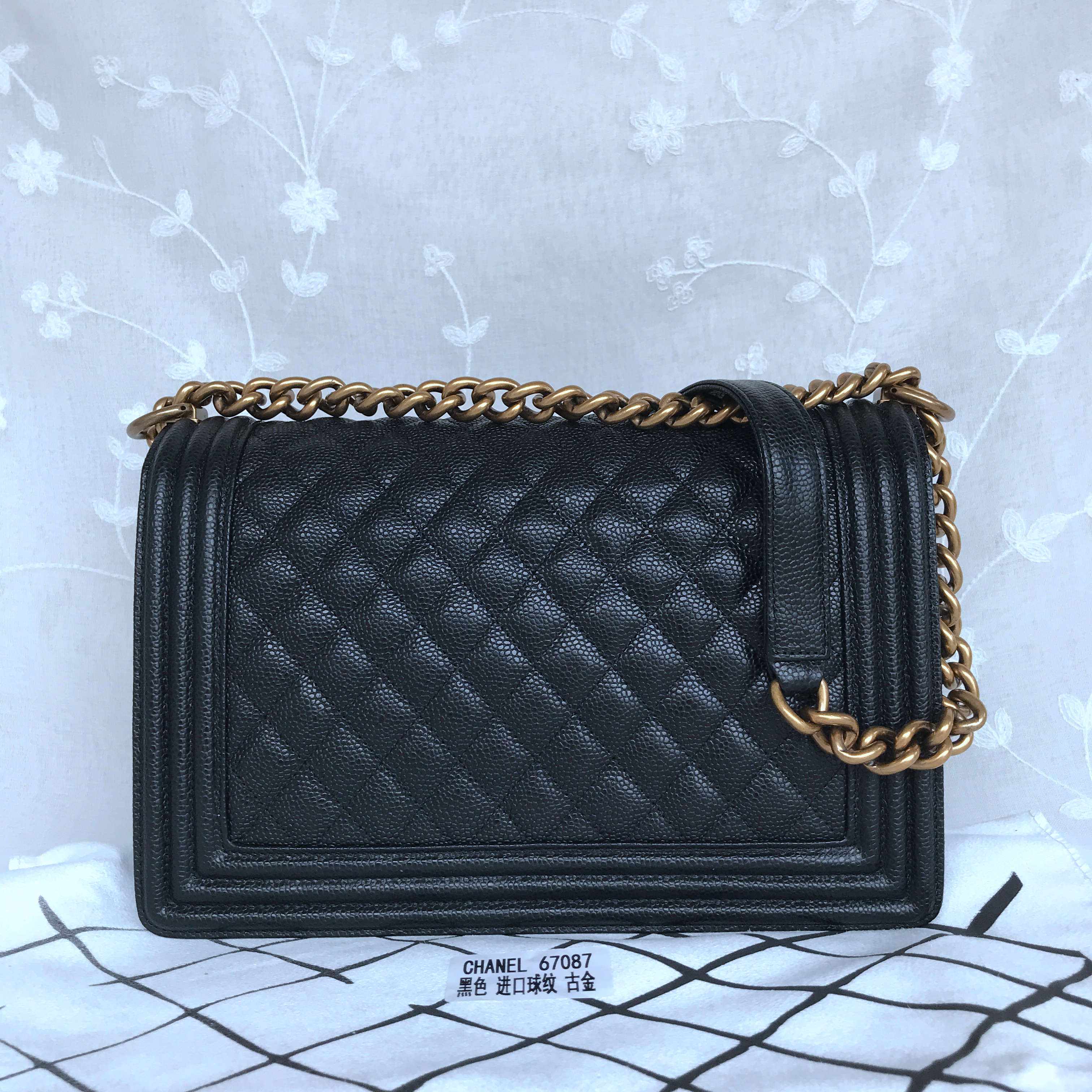 CHANEL BOY HANDBAG 28cm