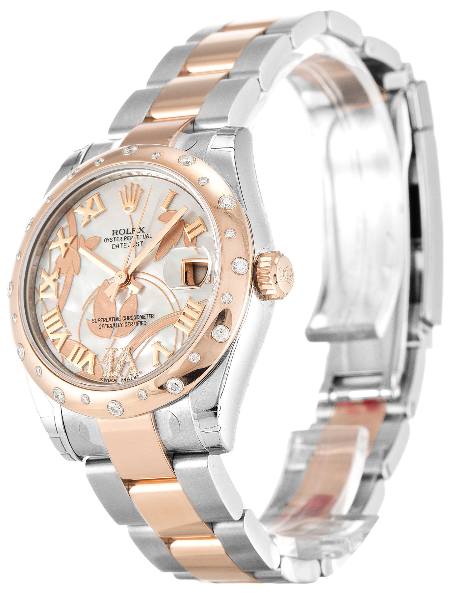 Replica Rolex Lady-Datejust 31mm White Floral Dial 178341