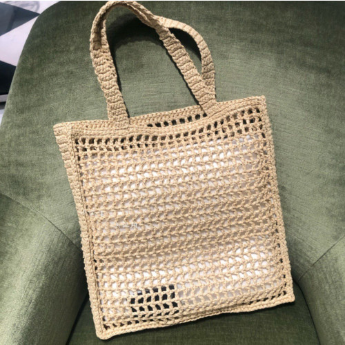 Prada Raffia Tote Bag