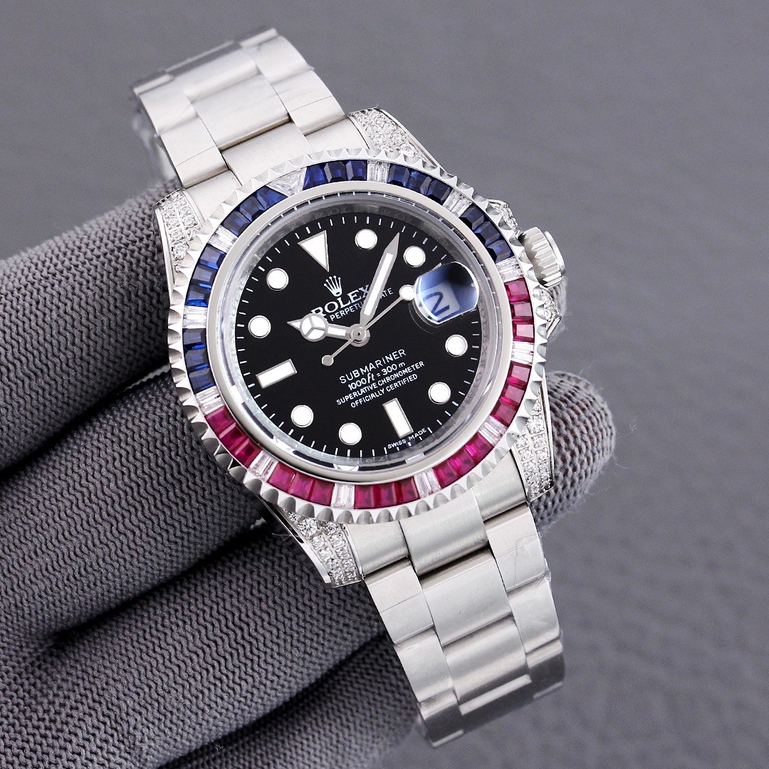 Rolex Submariner Diamond Gem Watch