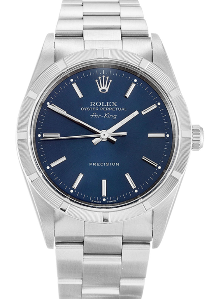 Replica Rolex Air-King 34mm Blue Dial 14010M