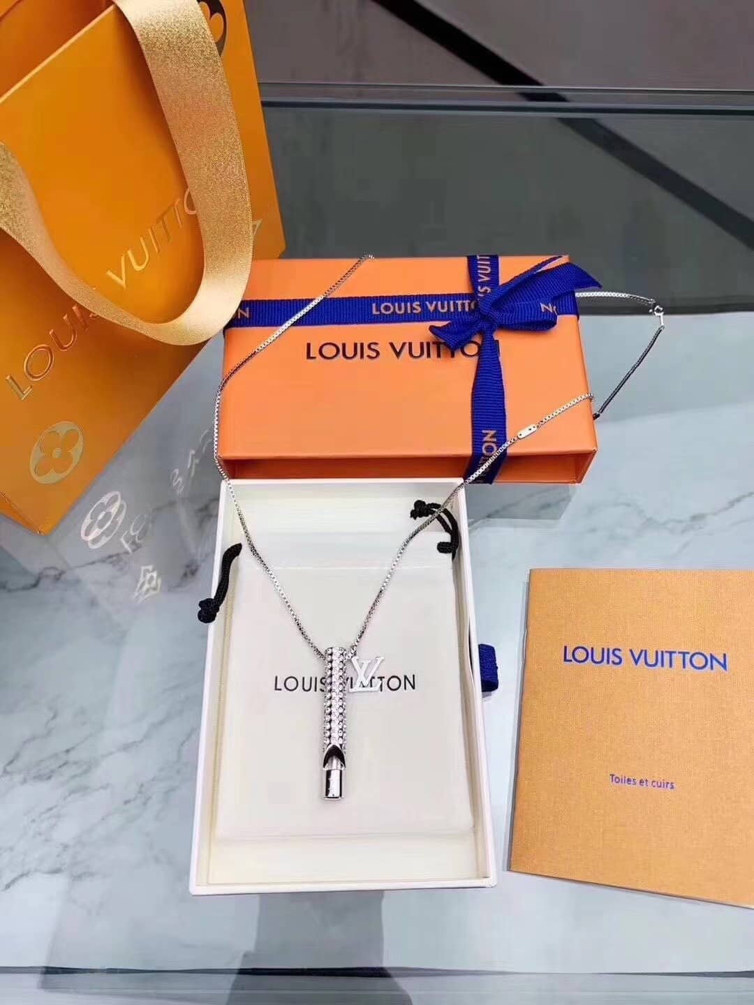 Louis Vuitton Inspired Necklace Wholesale