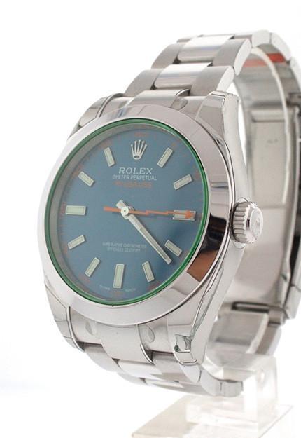 Rolex Milgauss Blue Dial Stainless Steel Men's Watch 116400GV