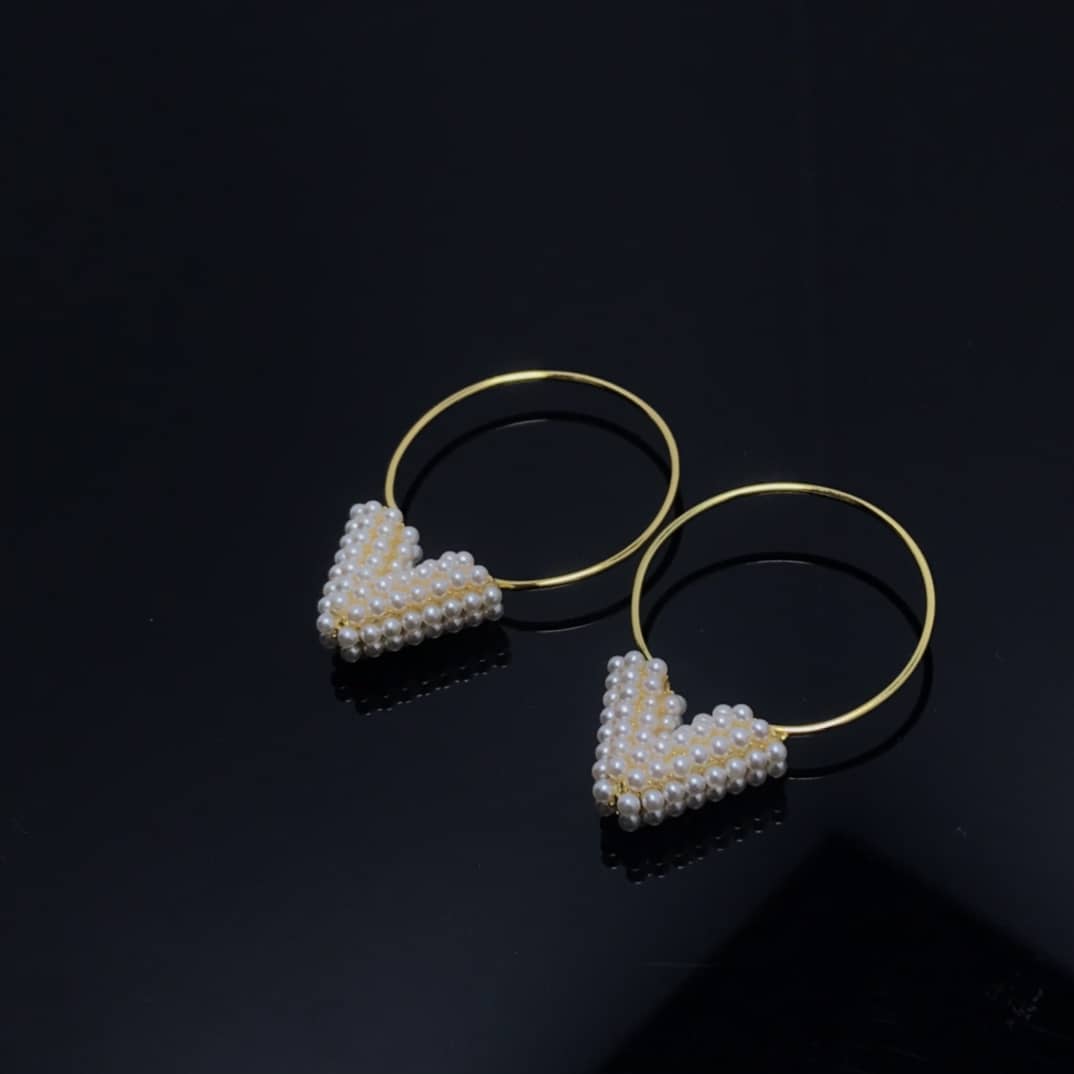 Wholesale Louis Vuitton Logo Earrings