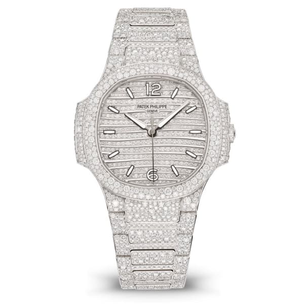 Patek Philippe Nautilus Ladies White Gold/Diamond Paved 7118/1450G-001