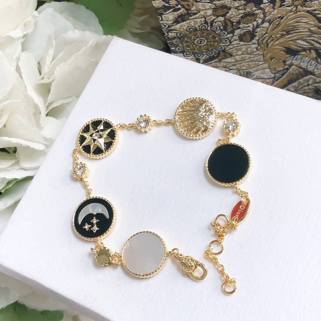 Fake Dior Logo Bracelet
