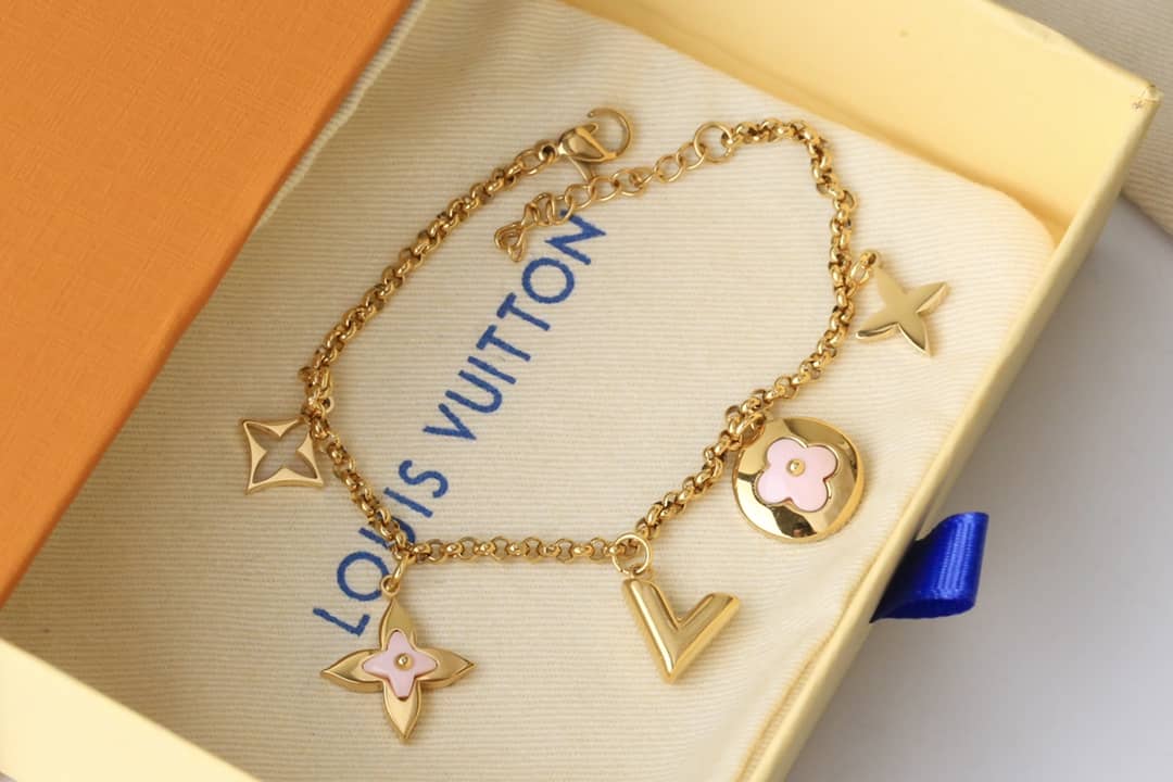 Fake Louis Vuitton Logo Bracelet
