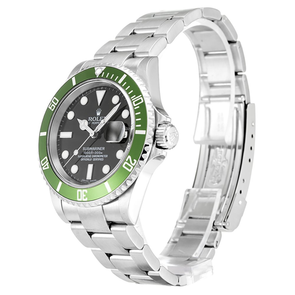 Replica Rolex Submariner 40mm Black Dial 16610LV “Kermit”