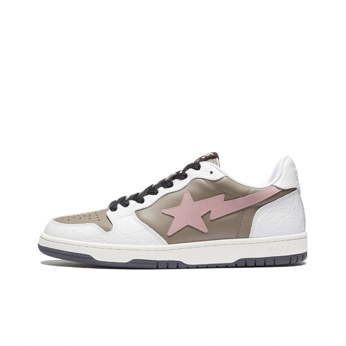 A BATHING APE BAPE COURT STA BROWN PINK 1H20191030-PNK