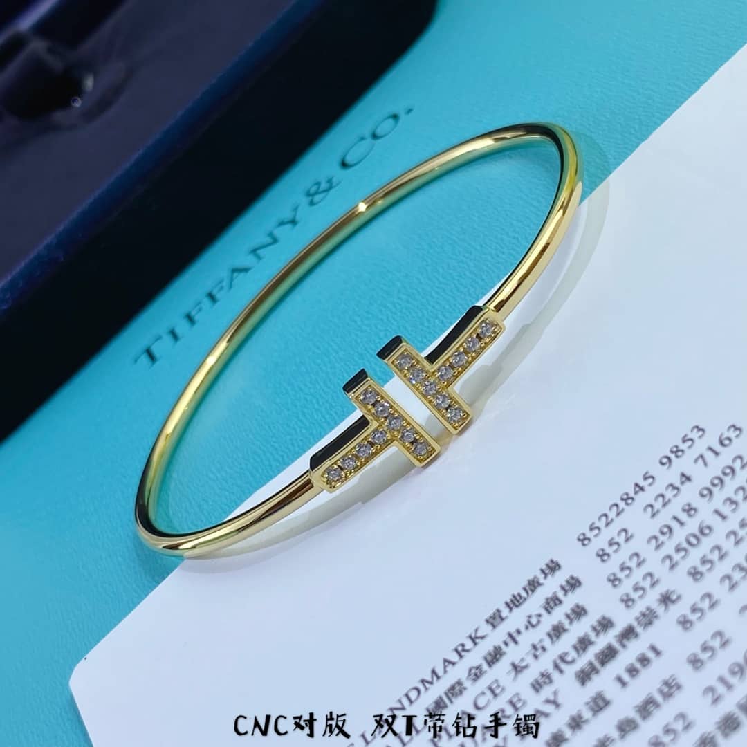 Fake Tiffany Logo Bracelet