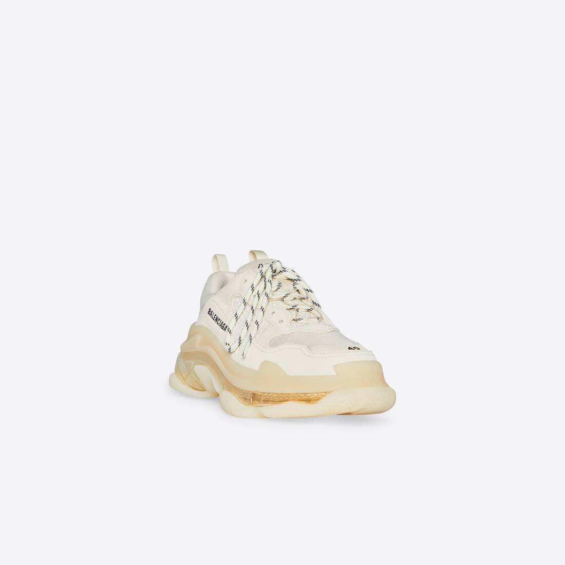 Women's Triple S Clear Sole Sneaker in Beige 544351W2GA19100