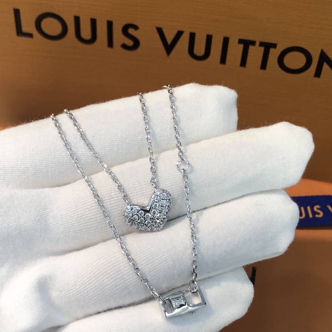 Fake Louis Vuitton Logo Necklace