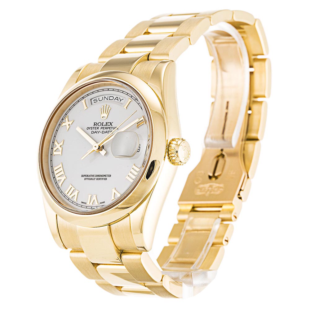Replica Rolex Day-Date 36mm White Dial 118208