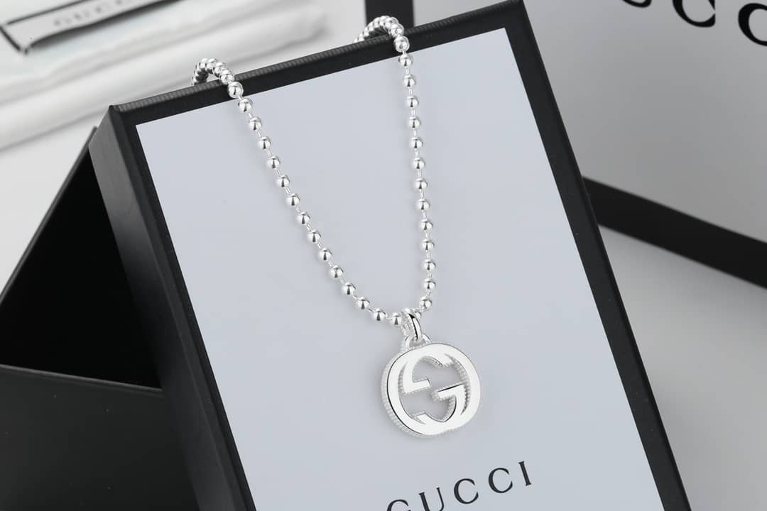 Fake Gucci Logo Necklace