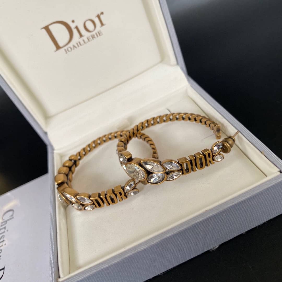 Knockoff Dior Logo Earrings