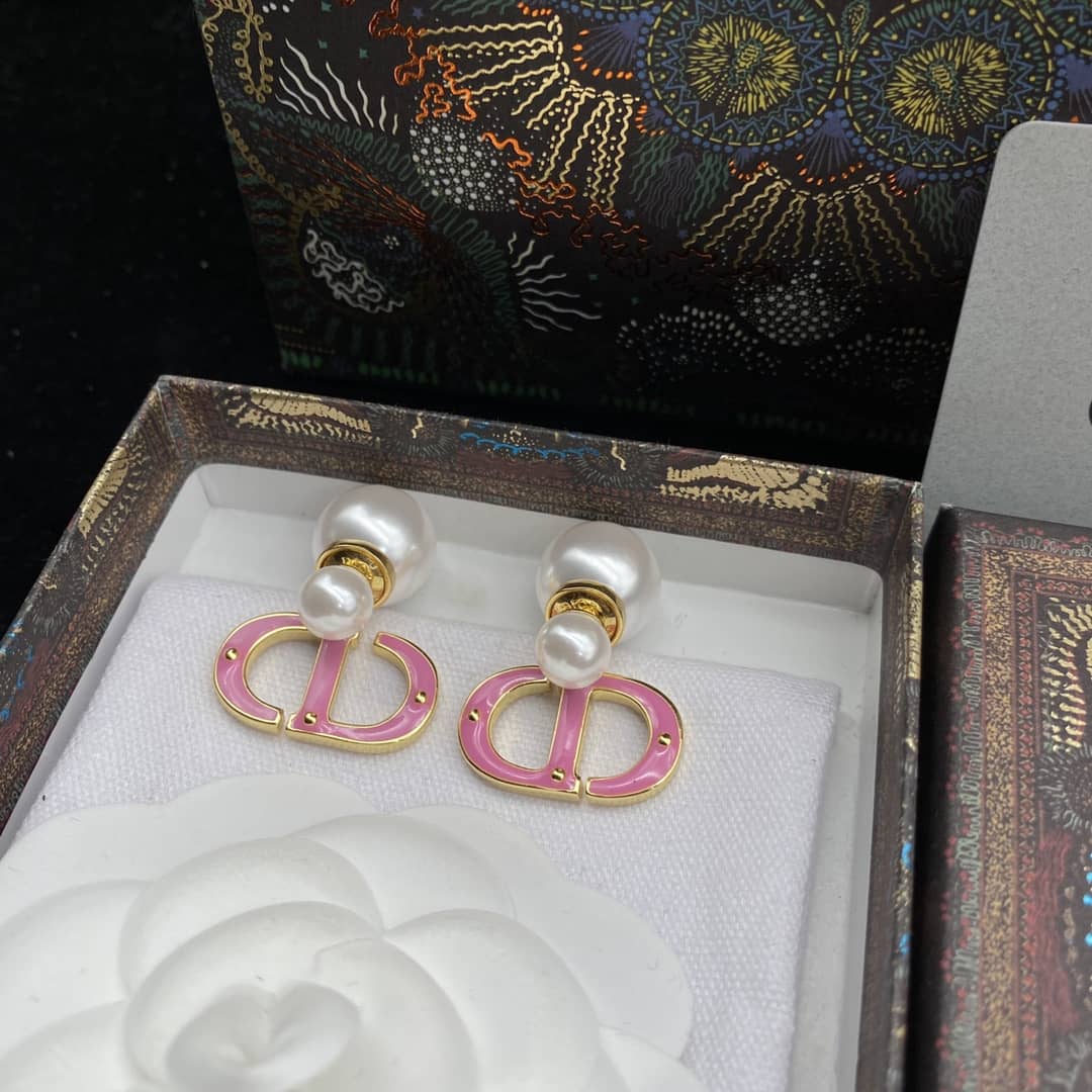 Knockoff Dior Logo Earrings