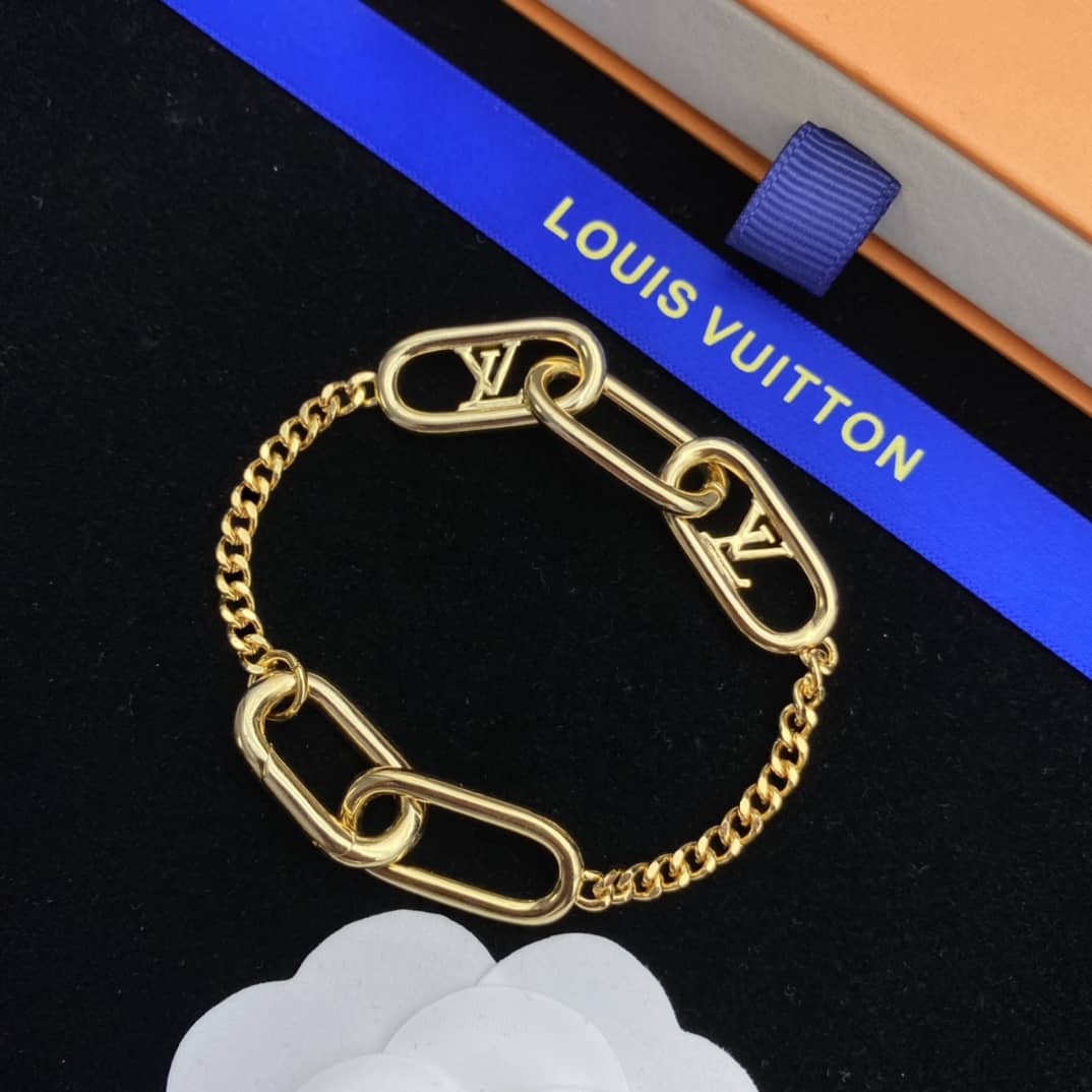Knockoff Louis Vuitton Logo Bracelet