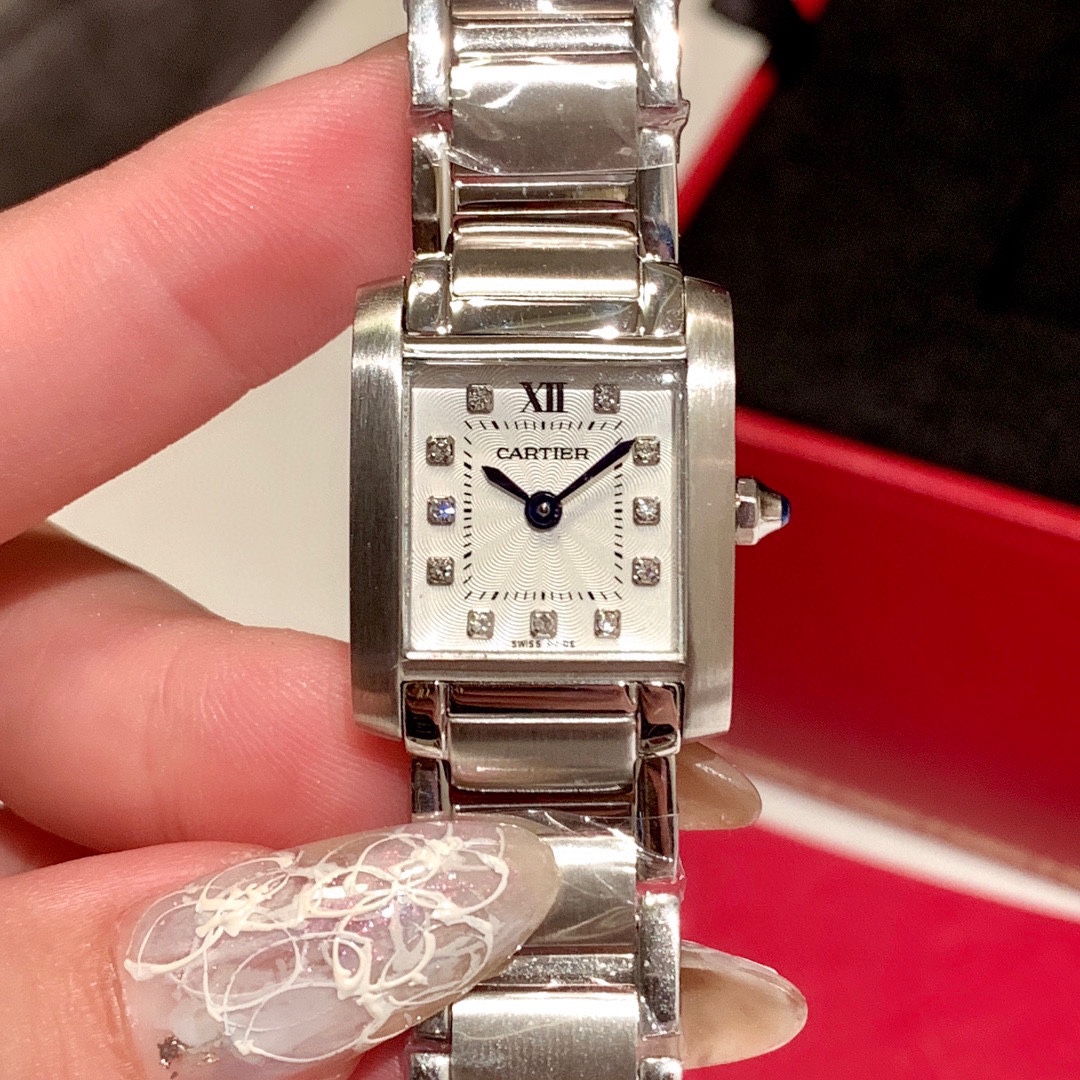 Cartier tank series W4TA0009 watch