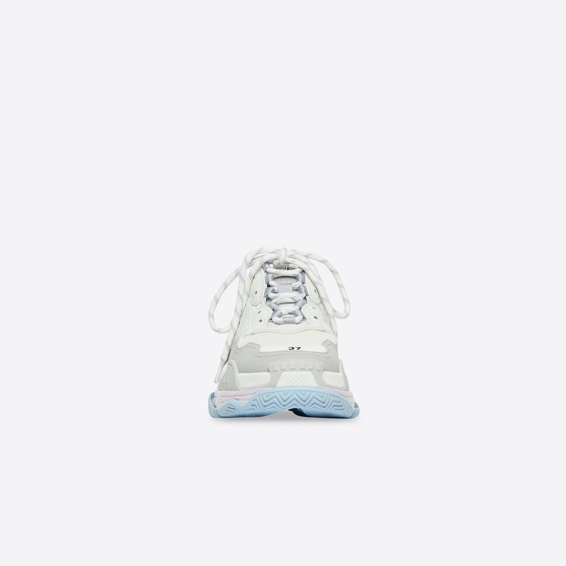 Women's Triple S Sneaker in White/blue 524039W2CA19045