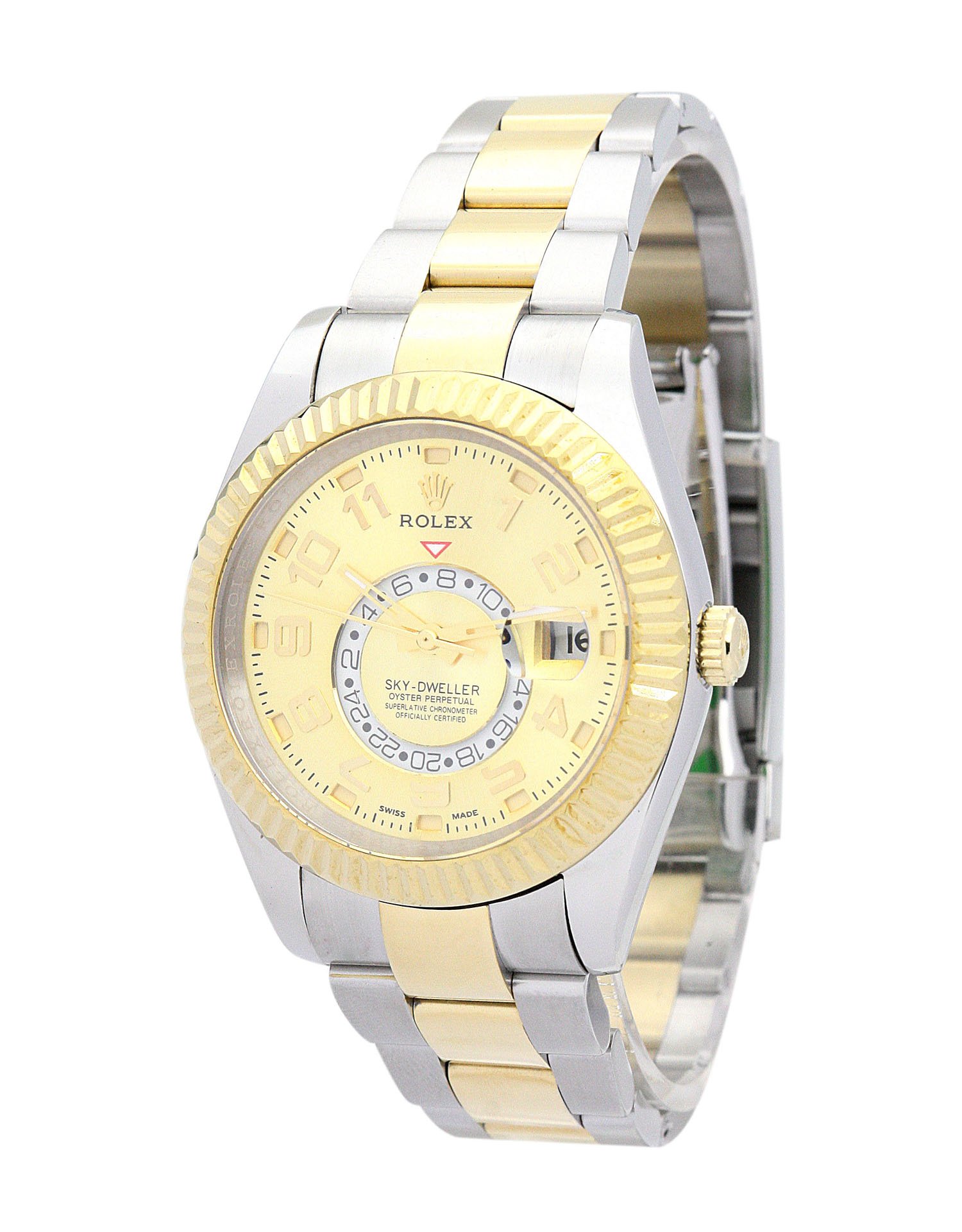Replica Rolex Sky-Dweller 42mm Gold Dial 326938