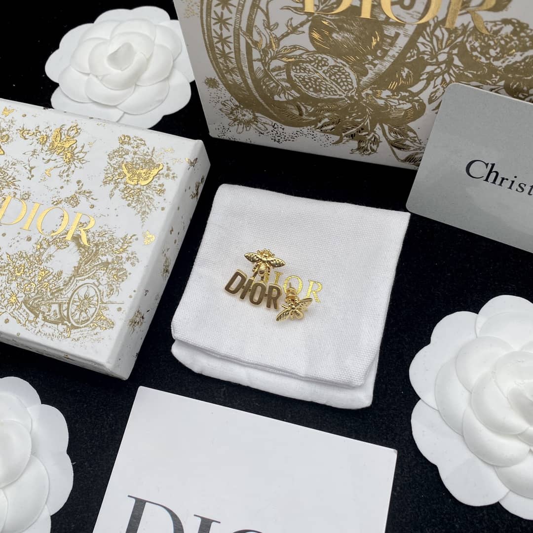 Knockoff Dior Logo Earrings