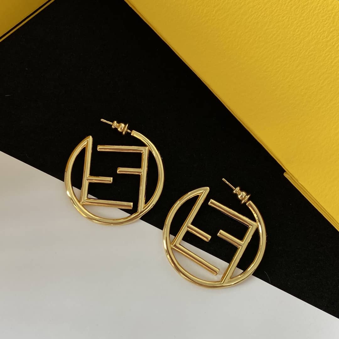 Designer Fendi Classic Earrings