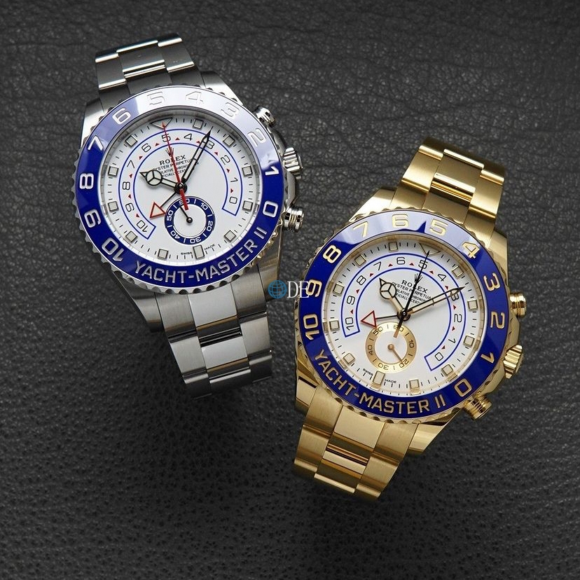 Rolex Yacht-Master II White Dial Mercedes Hands 116680/116688