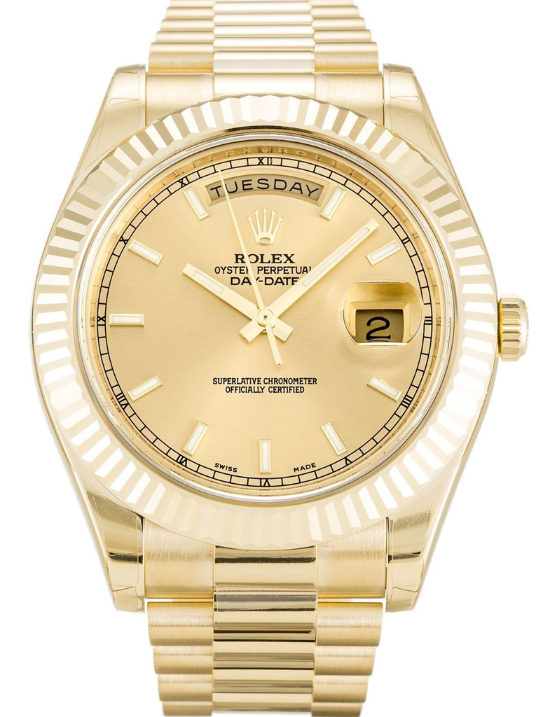 Replica Rolex Day-Date II 41mm Champagne Dial 218238