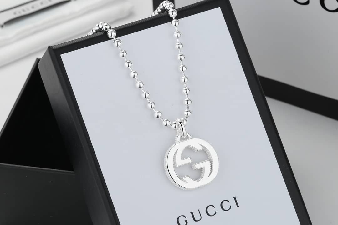 Fake Gucci Logo Necklace