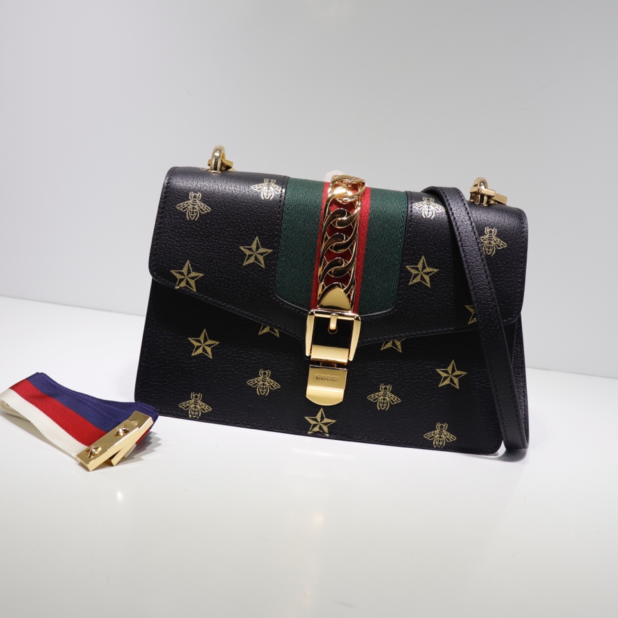 Gucci Sylvie velvet small shoulder bag 524405