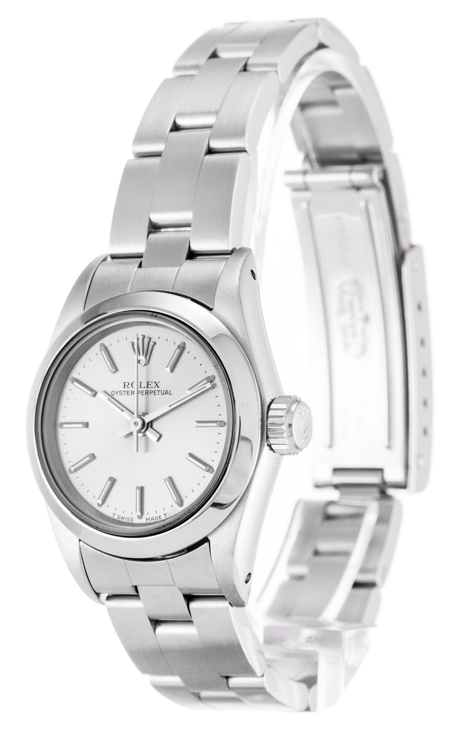 Replica Rolex Oyster Perpetual Lady 26mm Silver Dial 67180