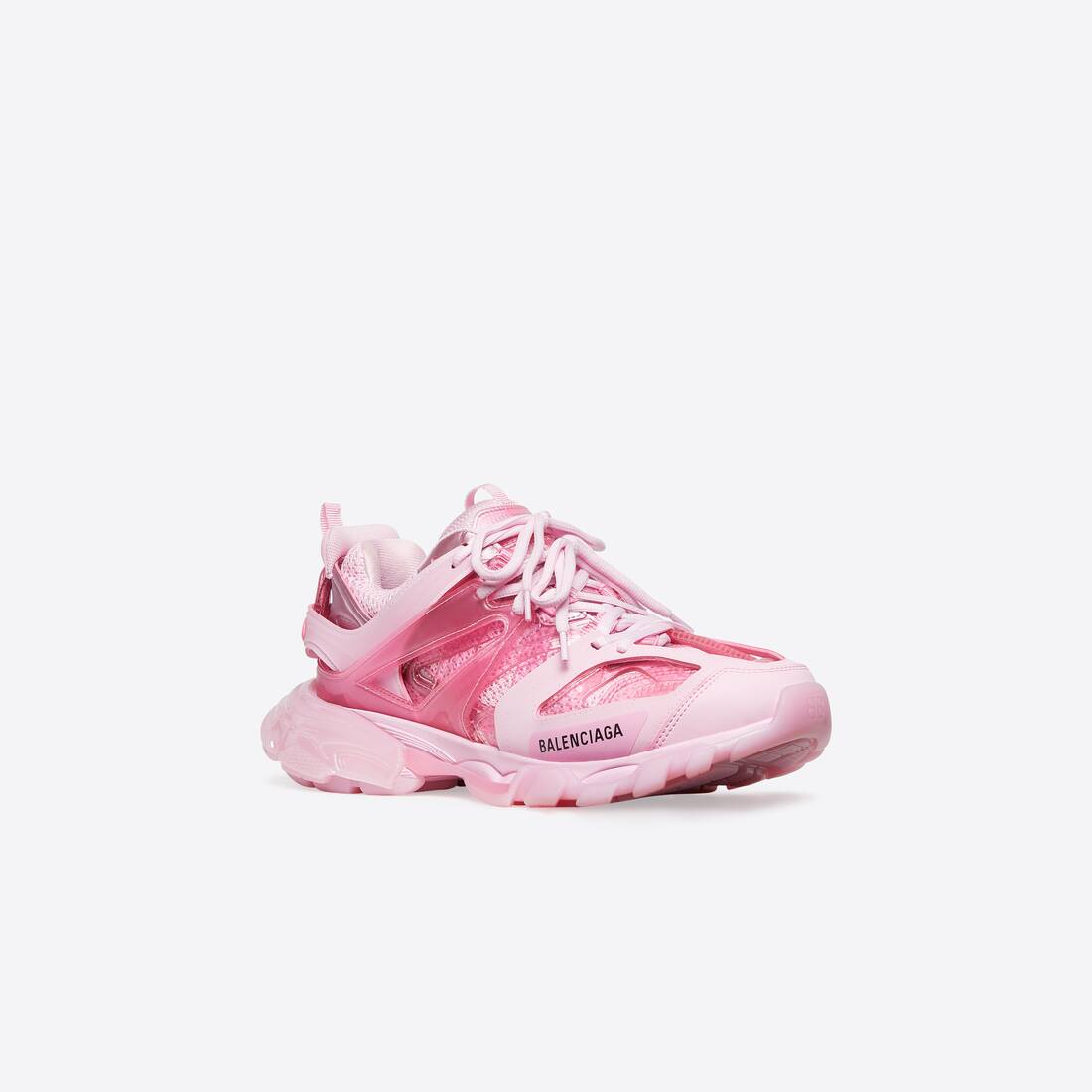Women's Track Sneaker Clear Sole in Pink 647741W3BM45000