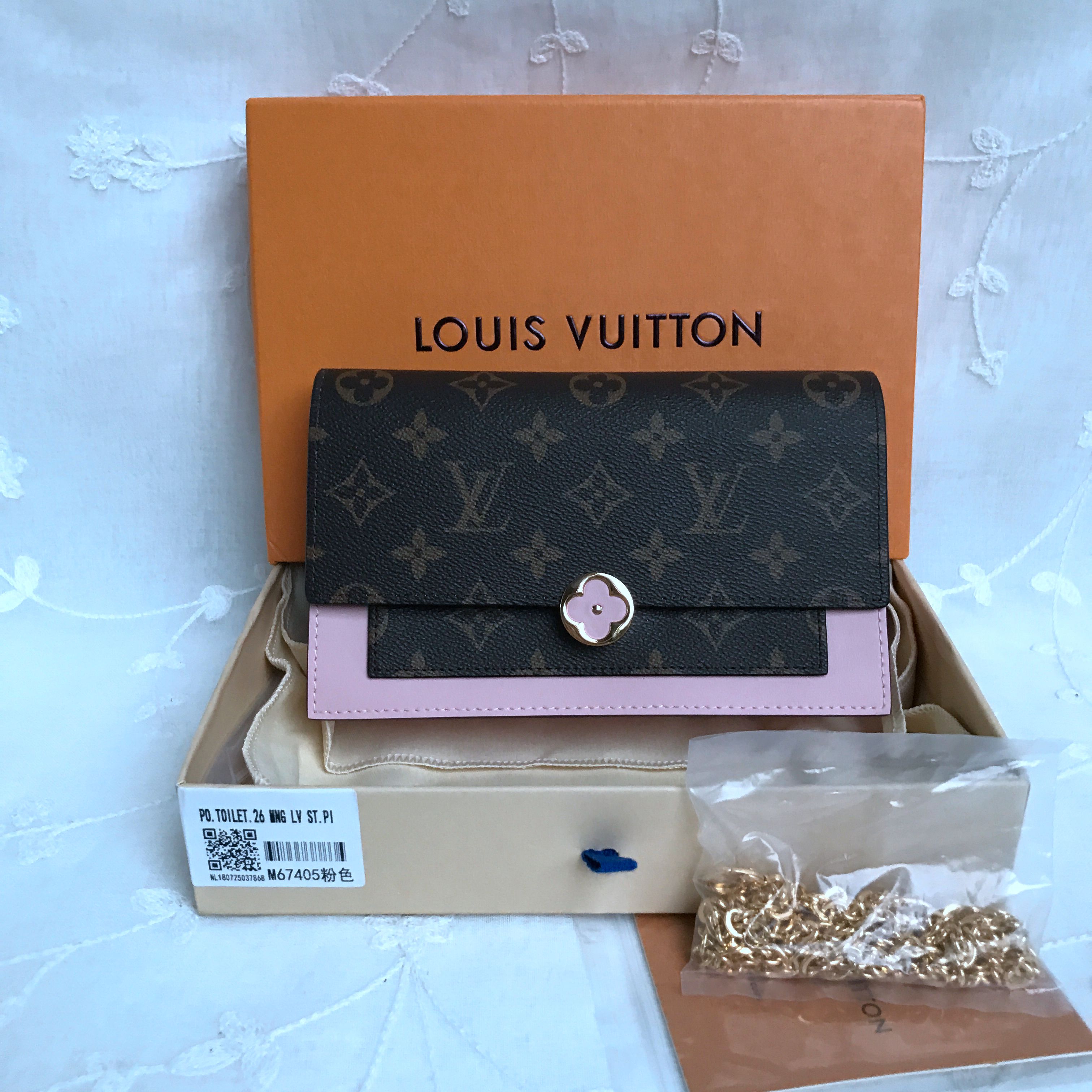 LV FLORE CHAIN WALLET M67404 M67405